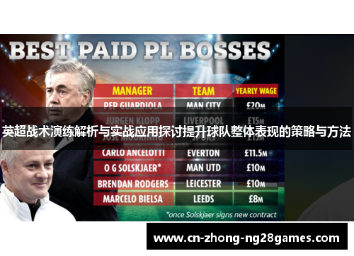 英超战术演练解析与实战应用探讨提升球队整体表现的策略与方法
