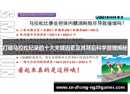 打破马拉松纪录的十大关键因素及其背后科学原理揭秘